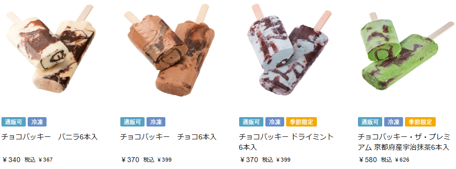 チョコバッキーシャトレーゼのアイス