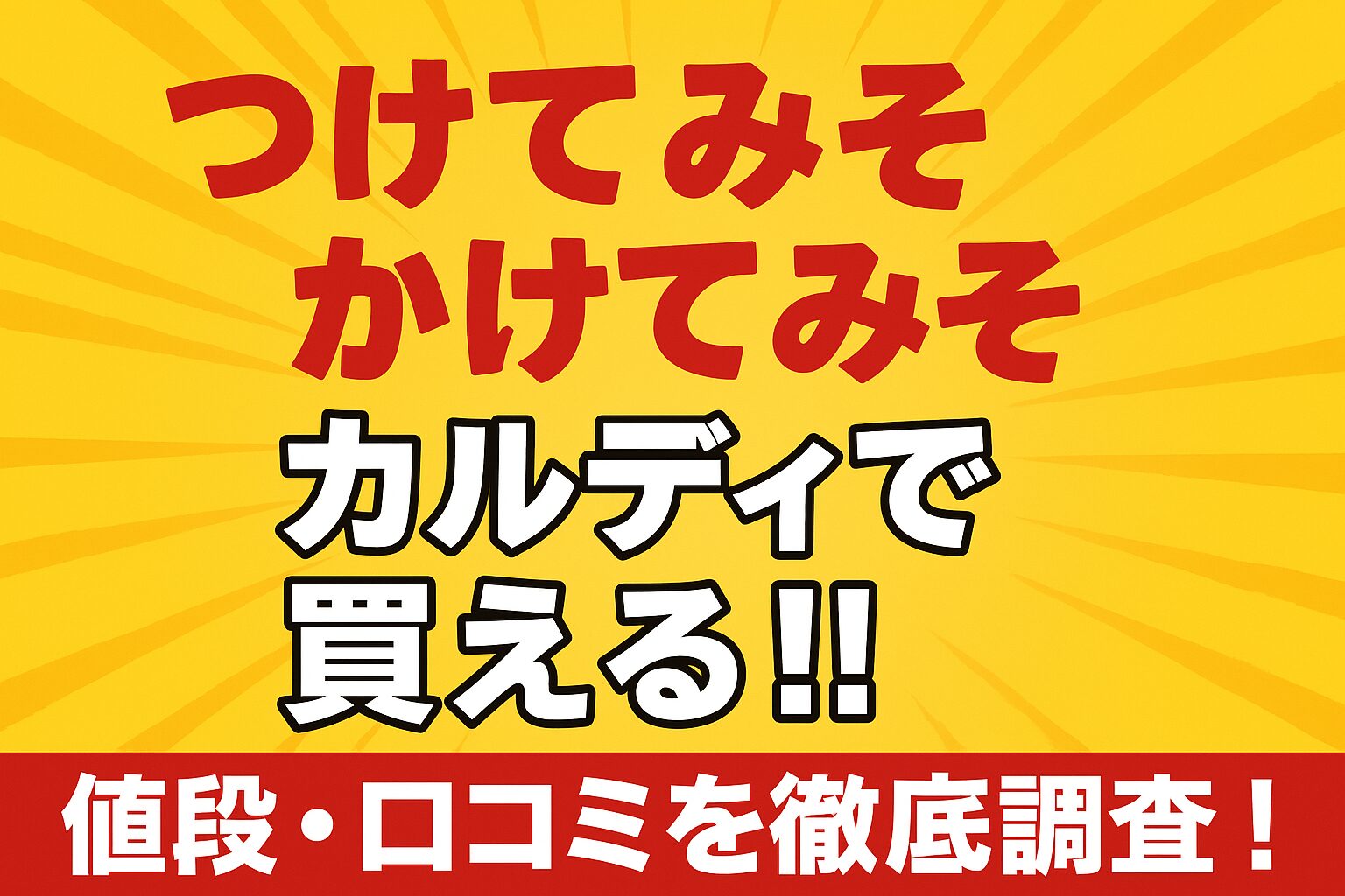 つけてみそかけてみそ-カルディ