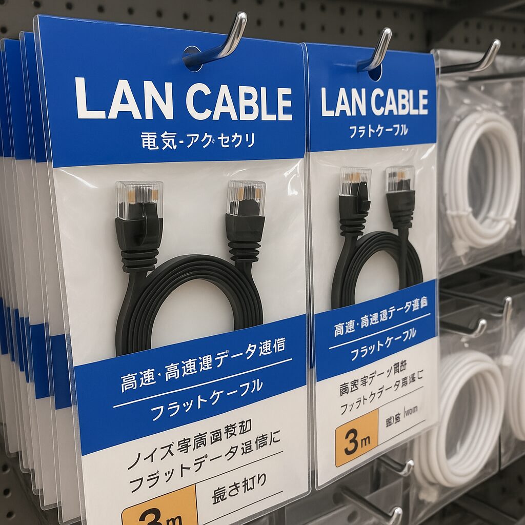 LANケーブル売り場イメージ