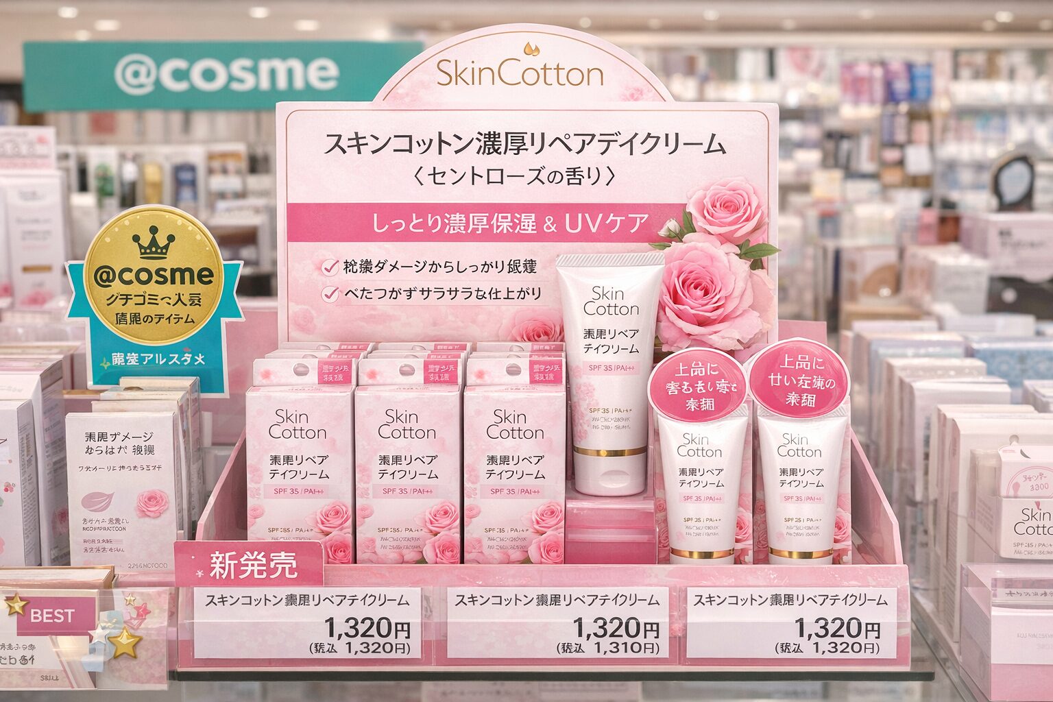 スキンコットンハンドクリーム　アットコスメ