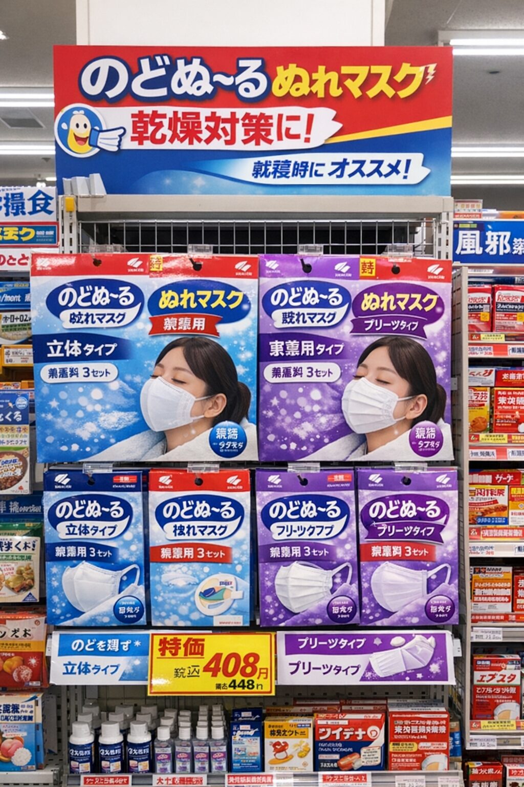 のどぬーるぬれマスク売り場写真