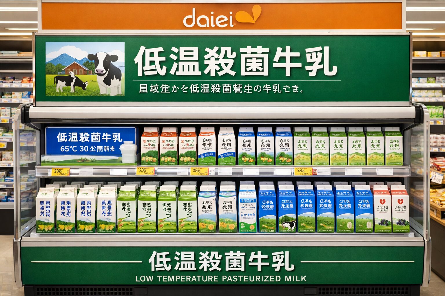 低温殺菌牛乳　ダイエー 