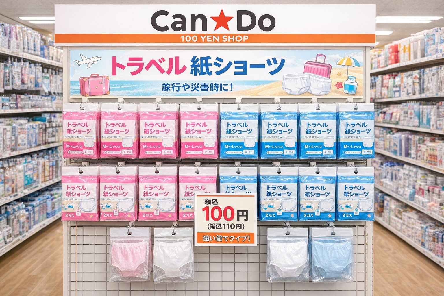 使い捨て紙パンツ　キャンドゥ