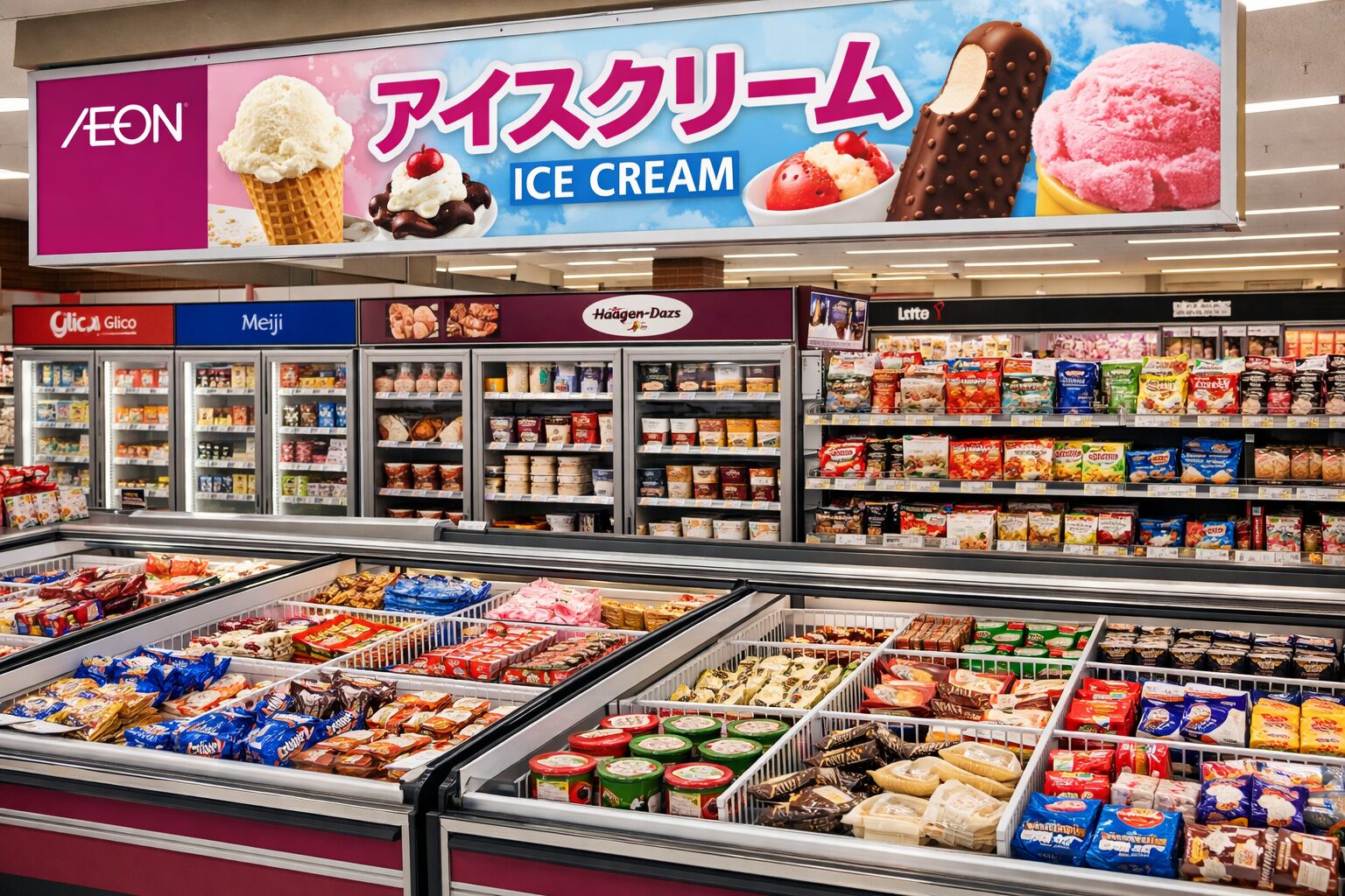 イオン_アイスクリーム売り場