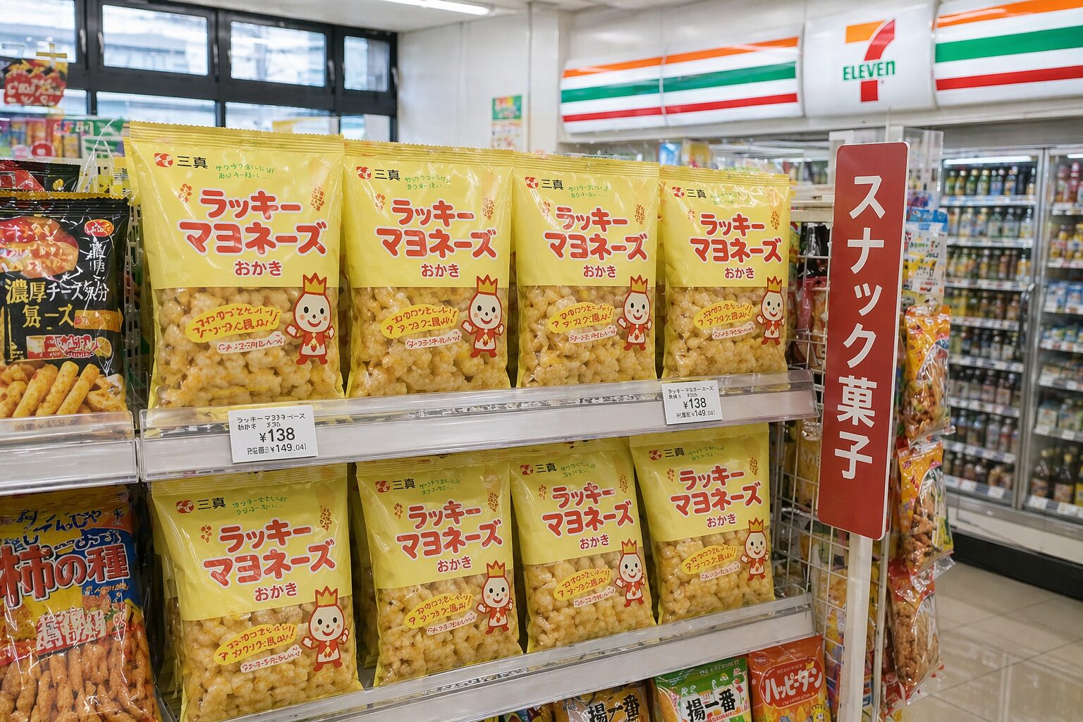ラッキーマヨネーズ　セブン売り場