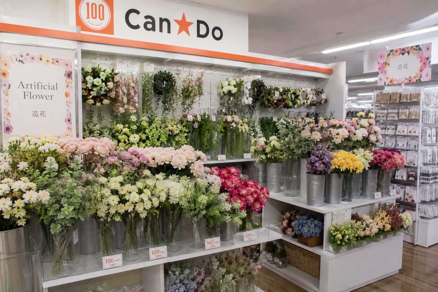 造花 キャンドゥ 売り場